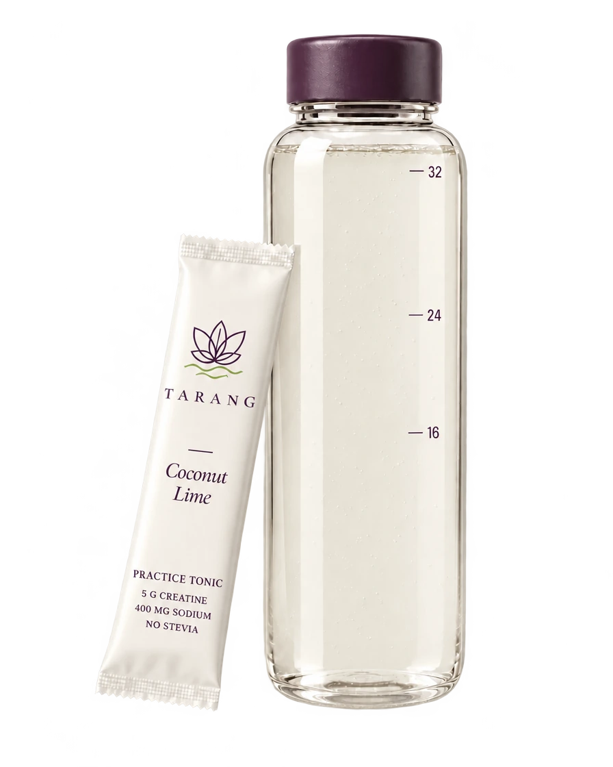 Tarang Coconut Lime mixed in a 32 oz bottle