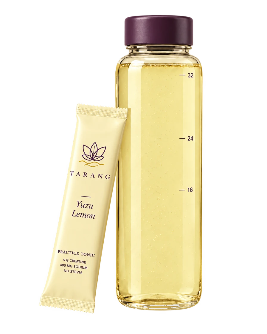 Tarang Yuzu Lemon mixed in a 32 oz bottle